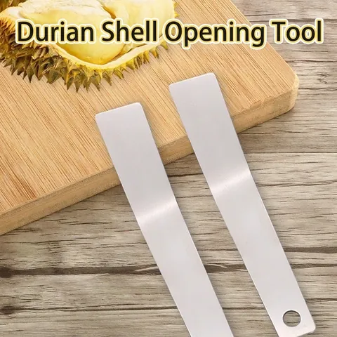 Verdickter Edelstahl Durian Öffner Manueller Fruchtschäler Gebogenes Schälmesser Multifunktionales Küchenwerkzeug