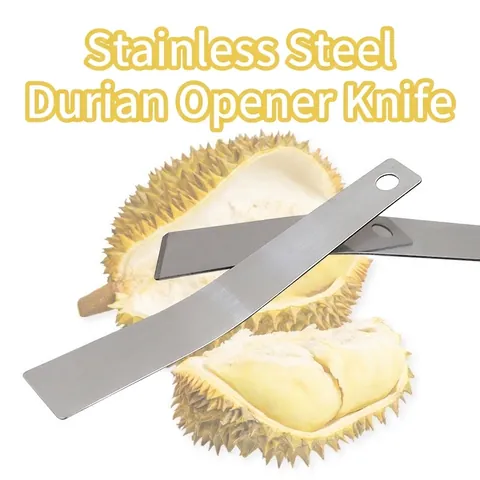 Verdickter Edelstahl Durian Öffner Manueller Fruchtschäler Gebogenes Schälmesser Multifunktionales Küchenwerkzeug