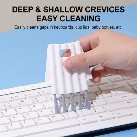 Multi-functional Gap Cleaning Brush Flexible Crevice Brush For Keyboard Bottle Lid Dead Corner Cleaning Tool Home Office Cleaning Supplies