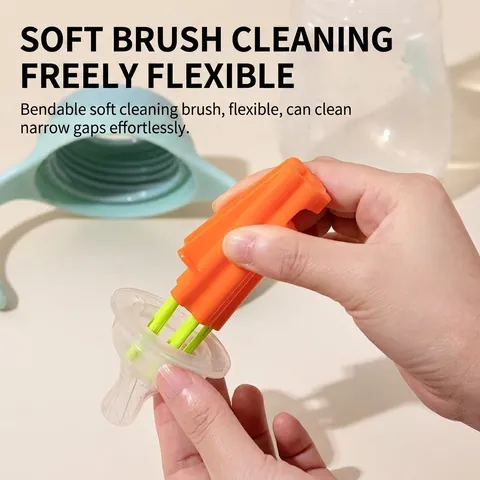 Multi-functional Gap Cleaning Brush Flexible Crevice Brush For Keyboard Bottle Lid Dead Corner Cleaning Tool Home Office Cleaning Supplies