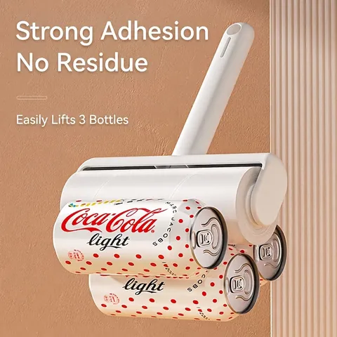 Professional Sticky Lint Roller for Pet Hair Removal High Adhesive Roller for Clothes Furniture and Carpet Household Cleaning Tool