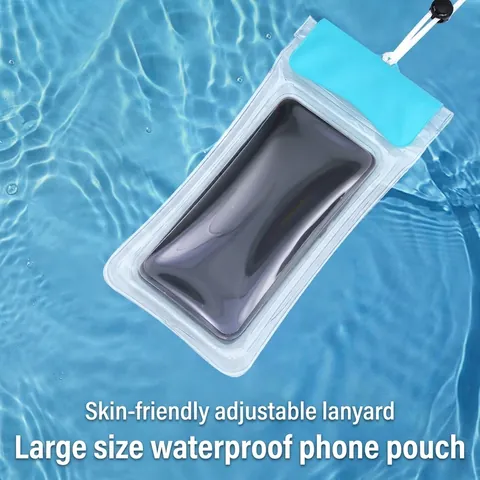 Wasserdichte Handyhülle Mit Aufblasbarer Airbag Hochtransparente Touchscreen-Kompatible Tasche Mit Umhängeband Zum Schwimmen Tauchen Strand Angeln Outdoor-Aktivitäten Universalhülle