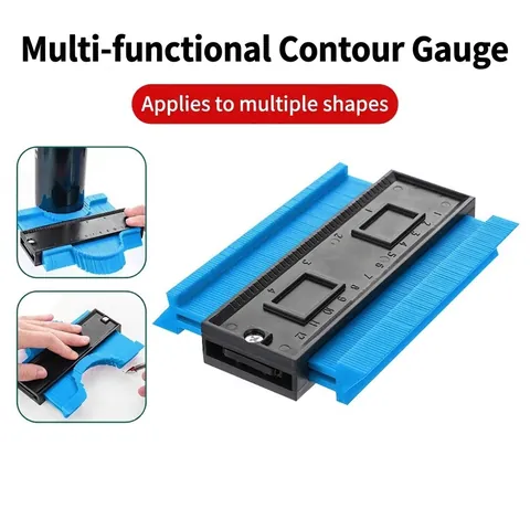 ABS Contour Gauge Duplicator Irregular Shape Profile Tool For Woodworking Tiling Construction Measuring Marking Ruler