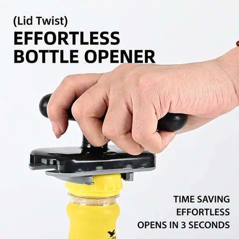 Manual Can Opener Labor Saving Jar Lid Remover Adjustable Bottle Opener Kitchen Gadget Multi Function ABS Handheld Opener