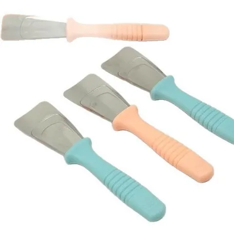 Stainless Steel Refrigerator Ice Scraper Nordic Pink Blue Defrosting Shovel With Non-Slip Handle For Kitchen Freezer De-icing