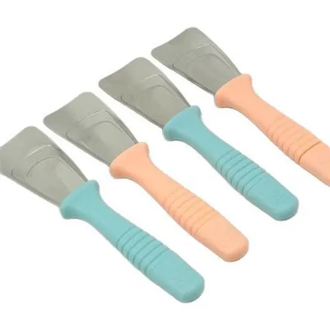 Stainless Steel Refrigerator Ice Scraper Nordic Pink Blue Defrosting Shovel With Non-Slip Handle For Kitchen Freezer De-icing