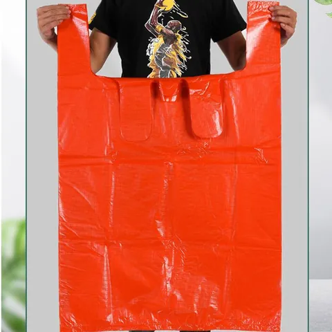 Extra Large Moving Packing Bags Heavy Duty Vest Handle Clothing Quilt Storage Pouches Moisture Proof Plastic Storage Bags