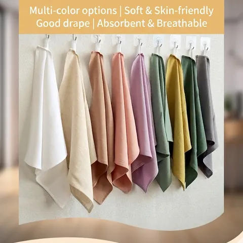 Servilletas de Tela de Algodón y Lino de Color Sólido Para Cocina Comedor Hotel Paños de Cocina Lavables Absorbentes Suaves Accesorios de Decoración de Mesa