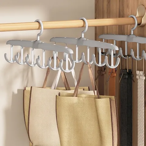 Multifunctional Wave Design Plastic Hanger For Camisole Tank Top Underwear Rotatable Hooks Wardrobe Space Saving Storage Organizer