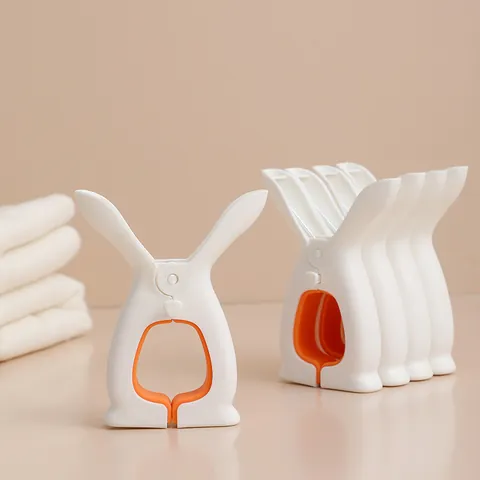 Large Plastic Windproof Quilt Clips Heavy Duty Rabbit Ear Clothes Pins Non-Slip Blanket Drying Clips For Home Laundry Balcony