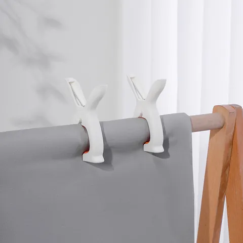 Large Plastic Windproof Quilt Clips Heavy Duty Rabbit Ear Clothes Pins Non-Slip Blanket Drying Clips For Home Laundry Balcony