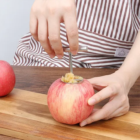 304 Stainless Steel Apple Corer Pear Pitter Fruit Seed Remover Tool Manual Kitchen Gadget With T-shaped Handle Durable