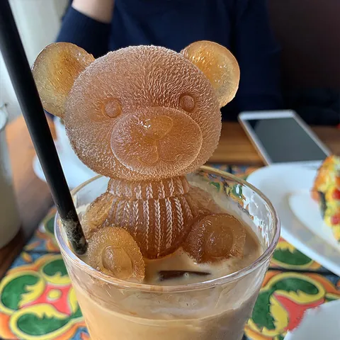 3D Cartoon Bear Silicone Ice Mold Food Grade Silicone Ice Tray For Coffee Milk Drink Reusable Flexible DIY Ice Cube Maker Home Kitchen Tool