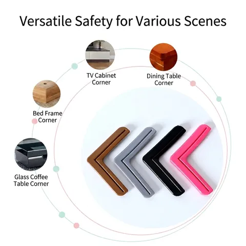 L Shaped Window Corner Protector Soft PVC Child Safety Guard Anti Collision Corner Cover For Aluminum Alloy Window Door
