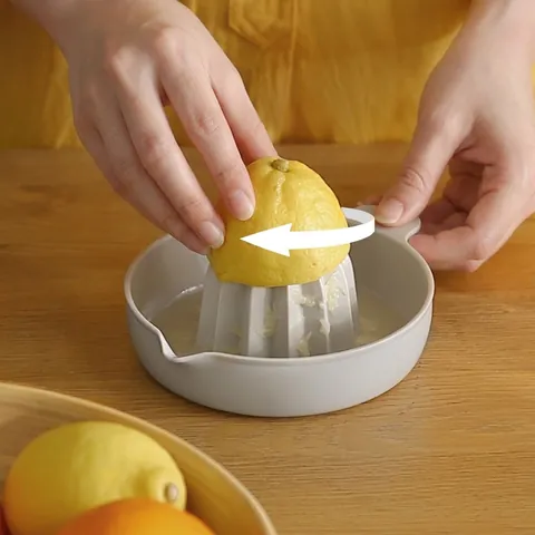 Manual Lemon Orange Squeezer Plastic Hand Press Juicer Citrus Extractor For Kitchen Fruit Vegetable Extraction Gray Kitchenware Tool