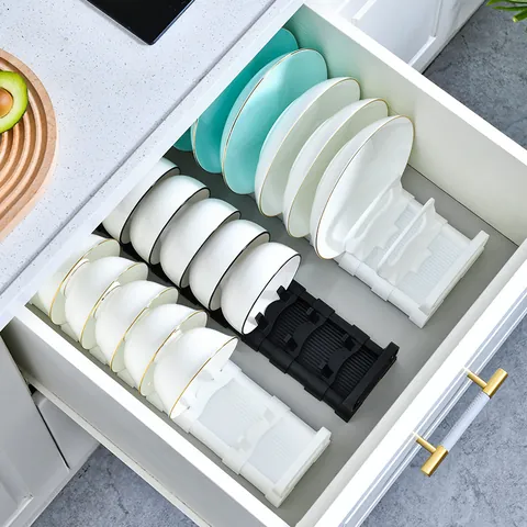 Kitchen Cabinet Dish Drying Rack Single Layer Plate Bowl Storage Holder Organizer Stand For Cup Dish Drainer Modern Minimalist Kitchen Tool