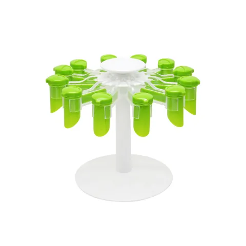 Rotating Spice Bag Storage Rack With Clips Kitchen Countertop Seasoning Organizer Holder 360 Degree Spinning Plastic Stand