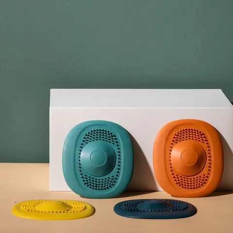 Bouchon d'Évier Anti-Obturation Couvercle de Drain de Sol Filtre Attrape-Cheveux Pour Salle de Bain Cuisine Évier Passoire à Cheveux en Plastique