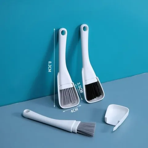Handheld Crevice Cleaning Brush Set With Scraper Window Groove Door Gap Dust Remover Stiff Bristles Manual Household Car Detail Clean Tool