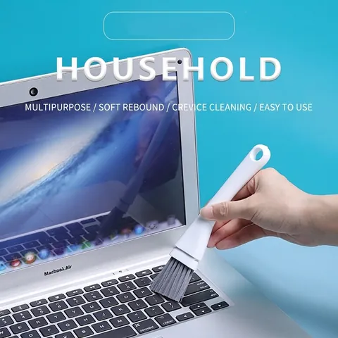 Handheld Crevice Cleaning Brush Set With Scraper Window Groove Door Gap Dust Remover Stiff Bristles Manual Household Car Detail Clean Tool