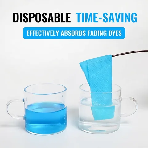 High Efficiency Laundry Color Absorber Sheets Anti Staining Mixed Wash Protection Non Woven Fabric Dye Trapping Cloth For Household Clothes Cleaning