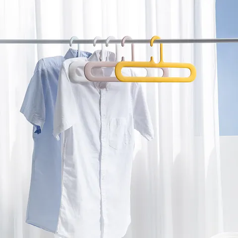 Thickened Plastic Clothes Hanger Non-Slip Seamless Drying Rack For Adult Wet And Dry Dual Use Wardrobe Storage Organizer