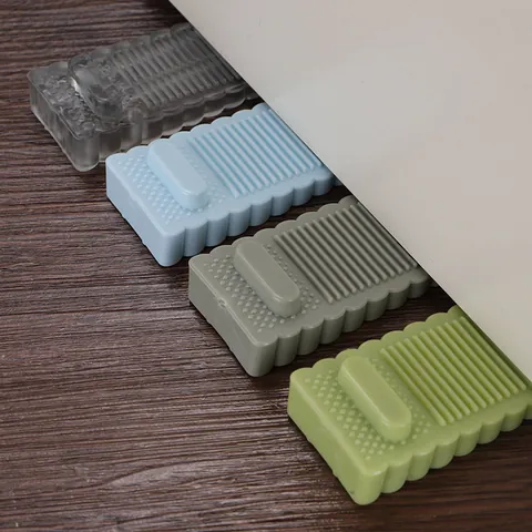 A2863 Baby Veiligheid Deurstop Antislip Rubber Deurstopper Wig Vingerbeschermer Voor Huis Slaapkamer Kinderkamer