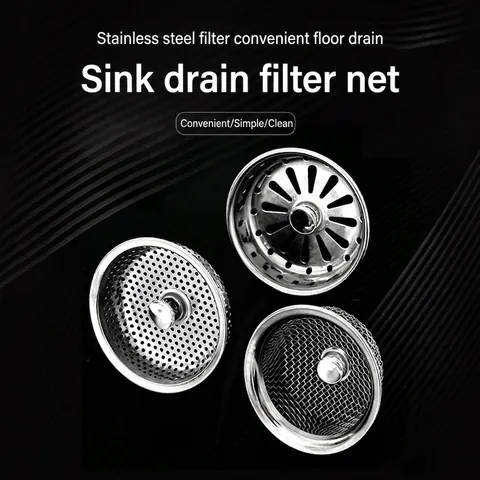 Bodenablaufabdeckung Aus Edelstahl Badezimmer Küche Waschbecken Haarfänger Filter Abwasser Wasserstopper Sieb Mit Griff