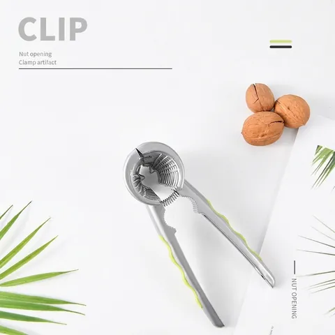Stainless Steel Funnel Walnut Cracker Multifunctional Heavy Duty Metal Nut Opener With Non Slip Handle Kitchen Nutcracker Tool