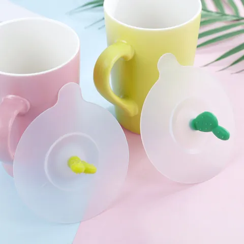 Creatieve Siliconen Kaktus Bekerdeksel Rond Stofdicht Afdichting Herbruikbare Mug Cover Voor Thee Koffie Drankjes