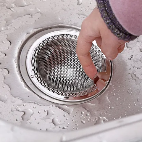Stainless Steel Kitchen Sink Strainer Mesh Basket Filter Bathroom Floor Drain Stopper Anti-Clogging For Kitchen Sink Bathroom