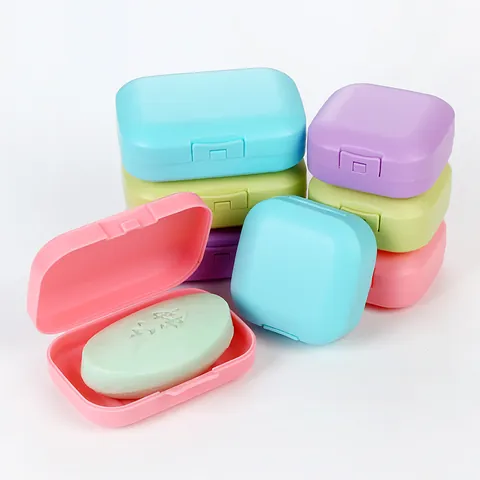 Portable Travel Soap Box With Lid Sealed Waterproof Soap Dish Case Holder For Bathroom Camping Outdoor Hiking Accessory