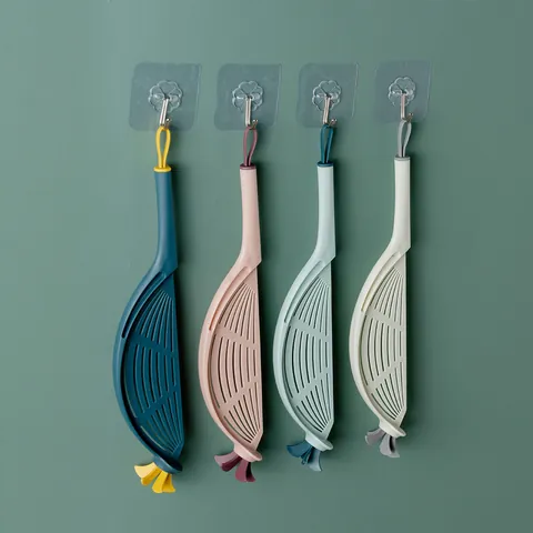 Portable Creative Kitchen Rice Washer Hanging Type Drainer Strainer Filter Cleaner PP Plastic Rice Washing Brush For Home Gadgets