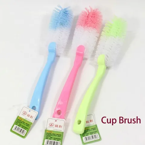 Long Handle Kitchen Cleaning Cup Brush Fine Bristles Bottle Scrubber Tool for Deep Cups Mugs Glasses Kitchenware