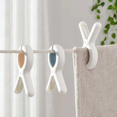 Large Windproof Quilt Clips Set Plastic Clothes Drying Pegs Heavy Duty Clothesline Clamps For Bedding Blanket Towel Laundry