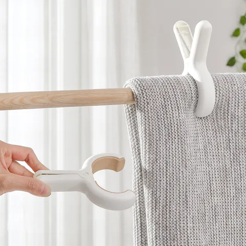 Large Windproof Quilt Clips Set Plastic Clothes Drying Pegs Heavy Duty Clothesline Clamps For Bedding Blanket Towel Laundry