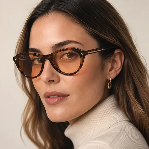 Vintage Cat Eye Sunglasses For Men Women Fashion Retro Square Frame Rivet UV Protection Outdoor Travel Beach Sun Glasses