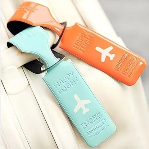 Airplane Luggage Tag Long Strip PVC Suitcase Name ID Tag Travel Accessories Korean Style Bag Identifier Labels