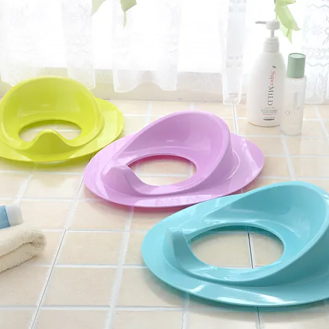 Potty Training Seat for Toddlers Babies Non-Slip Ergonomic Kids Toilet Seat Cover with Splash Guard PP Plastic Bathroom