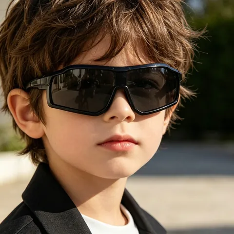 Kids Outdoor Sports Sunglasses One Piece Shield Lens PC Frame UV Protection Cycling Hiking Goggles For Boys Girls Fashion Eyewear