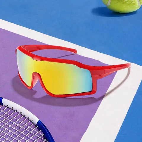 Kids Outdoor Sports Sunglasses One Piece Shield Lens PC Frame UV Protection Cycling Hiking Goggles For Boys Girls Fashion Eyewear