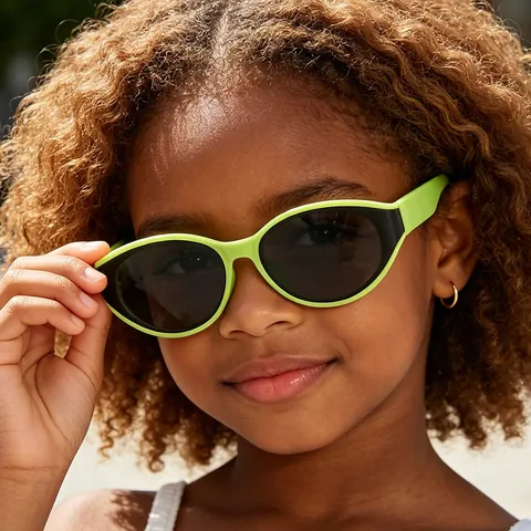 Kids Cat Eye Sunglasses UV400 Protection PC Frame Fashion Sun Glasses For Boys Girls Outdoor Travel Decorative Eyewear