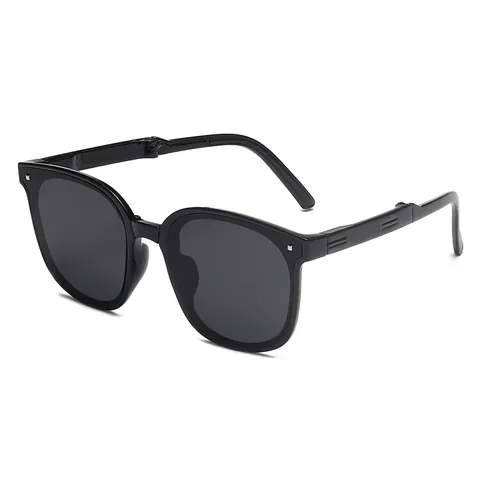 Retro Faltbare Sonnenbrille Für Herren Damen Tragbare Quadratische Rahmen UV400 Schutz Sonnenbrille Mode Outdoor Fahren Brillen