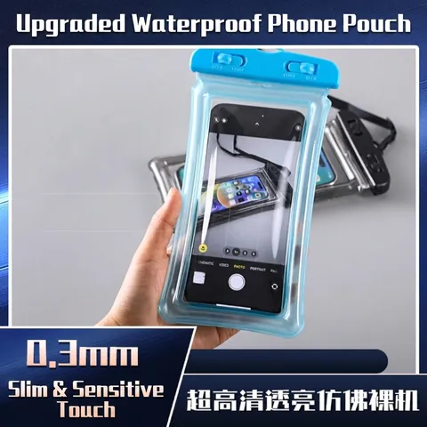 Universal Airbag Floating Waterproof Phone Pouch Underwater Photography Case Touch Sensitive Dry Bag For Drifting Swimming