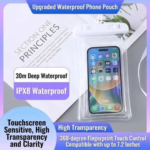 Universal Airbag Floating Waterproof Phone Pouch Underwater Photography Case Touch Sensitive Dry Bag For Drifting Swimming