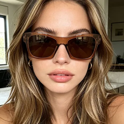 Vintage Square Sunglasses For Men Women Retro Rectangular PC Frame UV400 Protection Fashion Streetwear Shades Stylish Eyewear