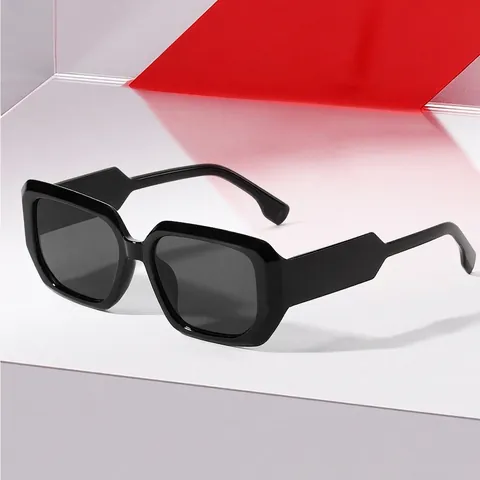 Square Frame Sunglasses For Men Women Retro Wide Temple UV400 Protection PC Frame AC Lens Fashion Classic Outdoor Eyewear