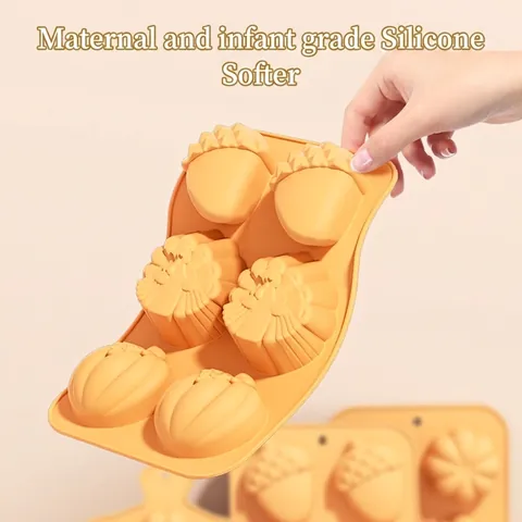 Halloween Pumpkin Silicone Cake Mold Pumpkin Skull Ghost Bat Multi Cavity Baking Mold For DIY Handmade Dessert Pastry