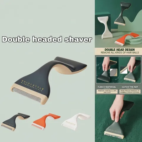 Manual Double Ended Lint Remover Portable Clothes Fuzz Shaver ABS Fabric Shaver For Sweaters Coats Home Garment Care Tool