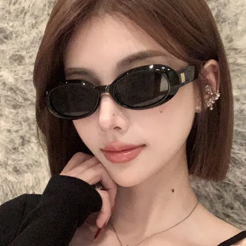 Retro Oval Sunglasses For Women Men Fashion Vintage UV400 Sun Glasses Outdoor Travel Personal Minimalism Eyewear Accessories